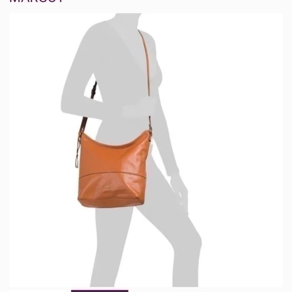 MARGOT Vachetta Leather Chester Hobo With Back Zip Pocket - Picture 1 of 12